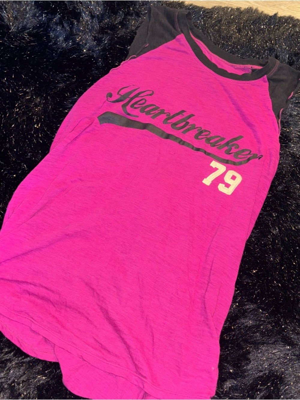Vintage Love Fresh “Heartbreaker 79” Pink & Black Y2K Tank